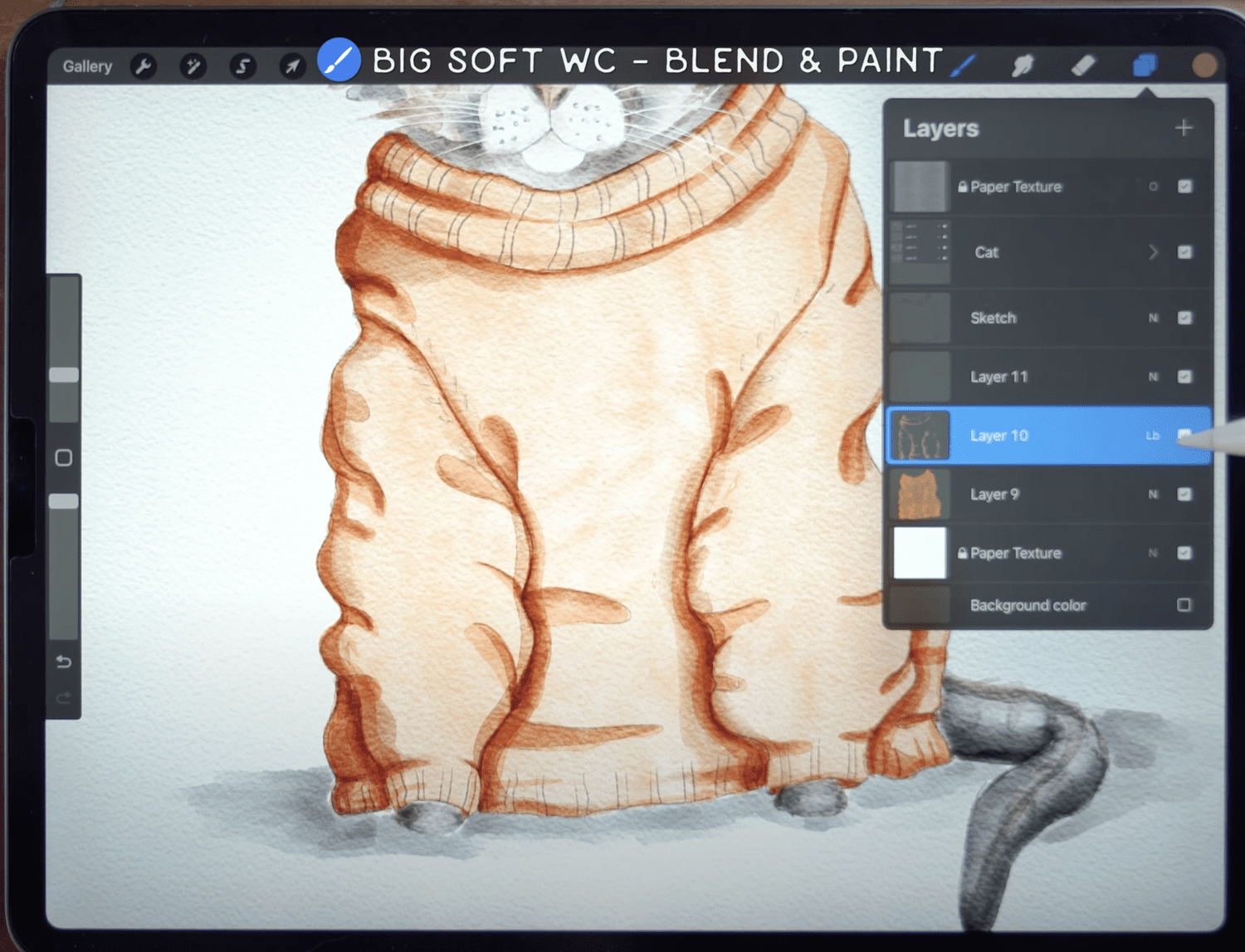 Oil Painting Jacquard Wool Sweater Set-Up